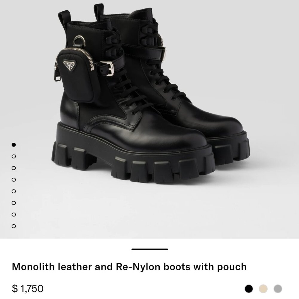 Prada Monolith Boot sz 8.5